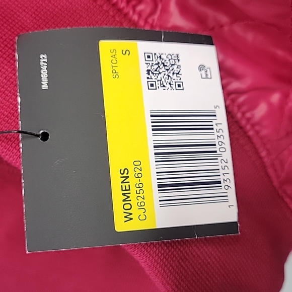 CJ6256-620 NIKE Red berry Quilted Jogger Pants - Picture 9 of 9